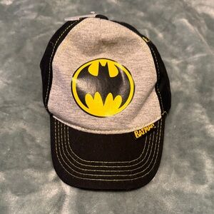 Batman Logo Cap in Black and Gray